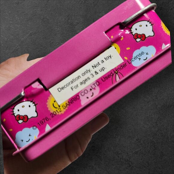 Set of 3 Hello Kitty Mini Tins Sanrio 2010–2012 Peace & Love Rainy Day Kawaii - Picture 5 of 10